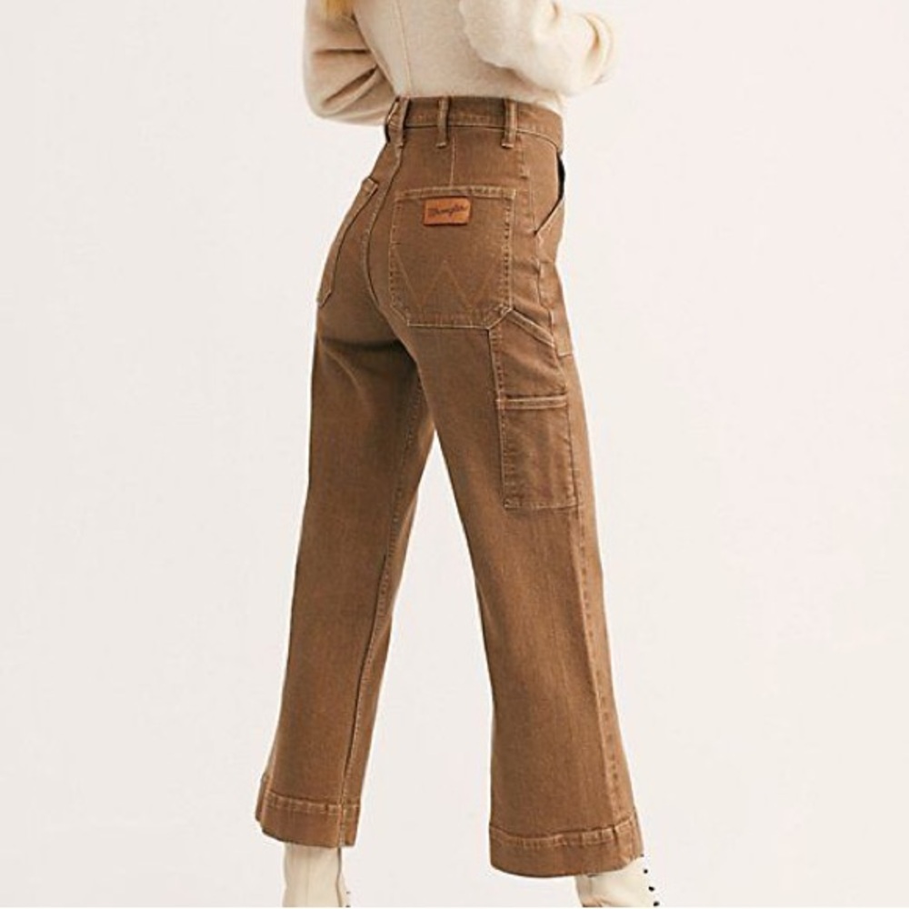 Wrangler Hurricane Wide Leg Utility Crop Jeans